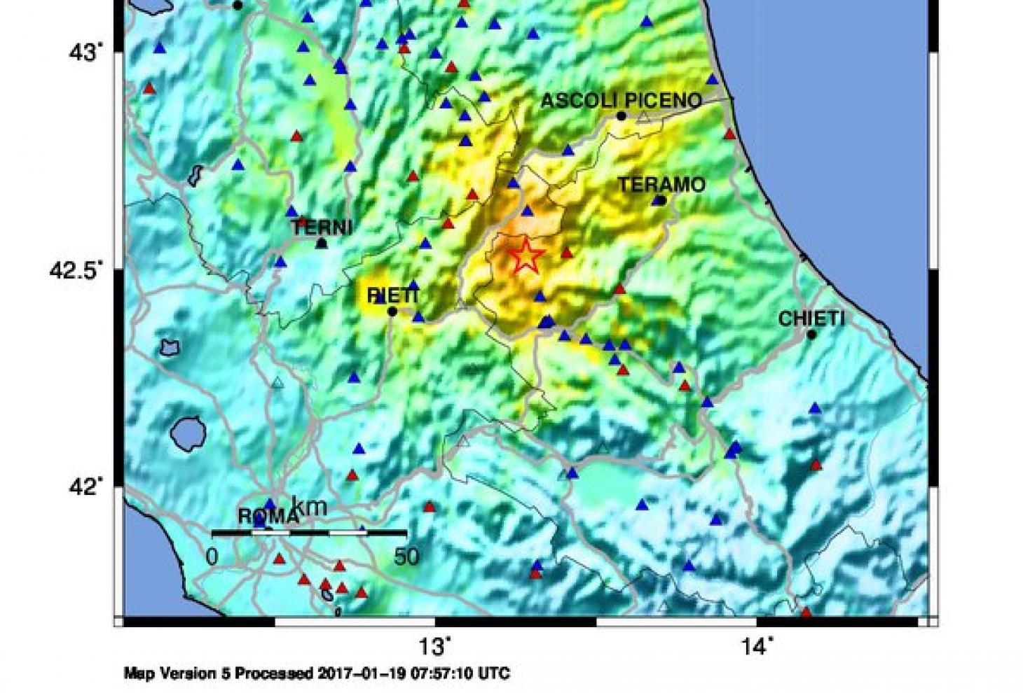Mappa terremoti