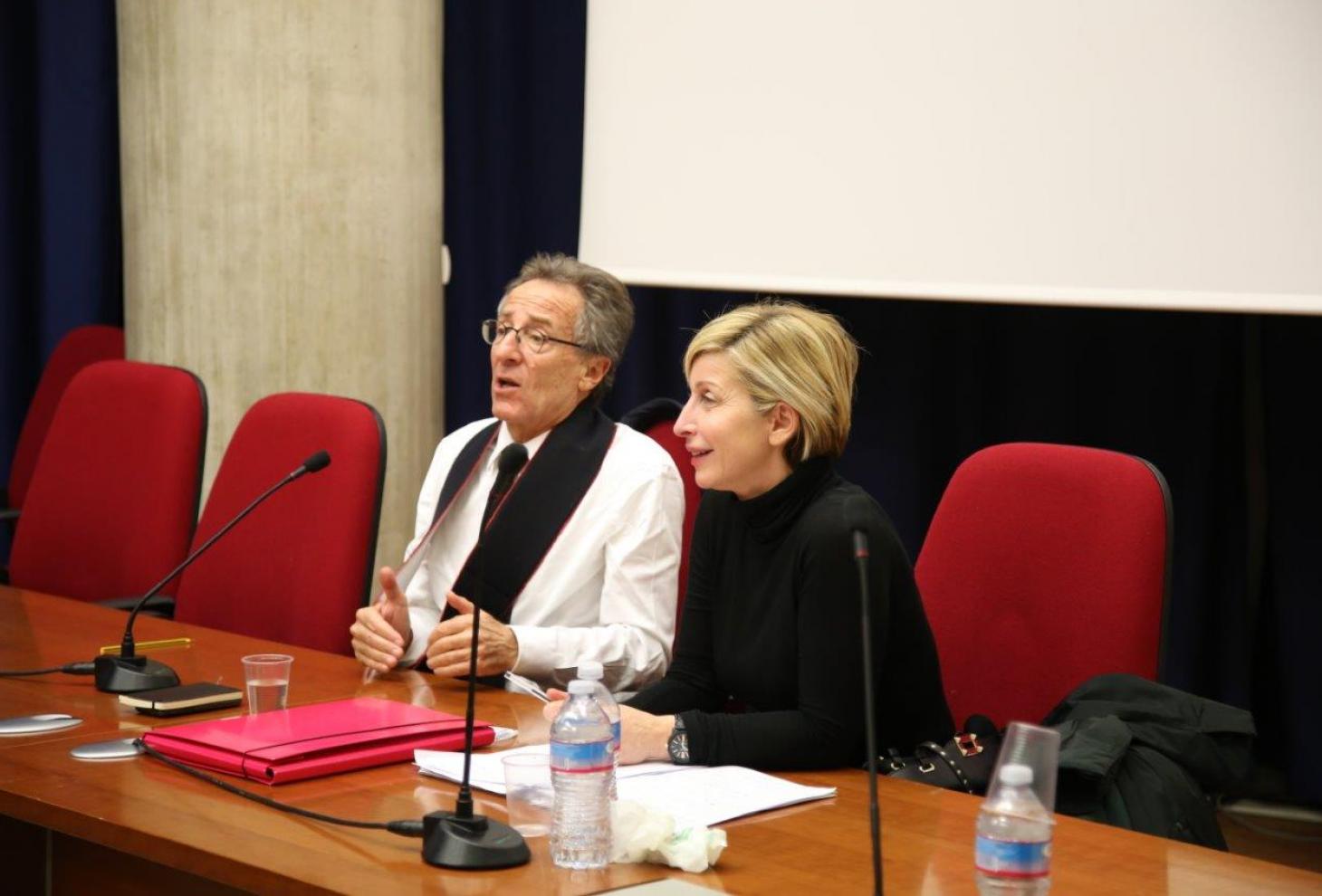 Giovanni Lolli e il sottosegretario Dorina Bianchi