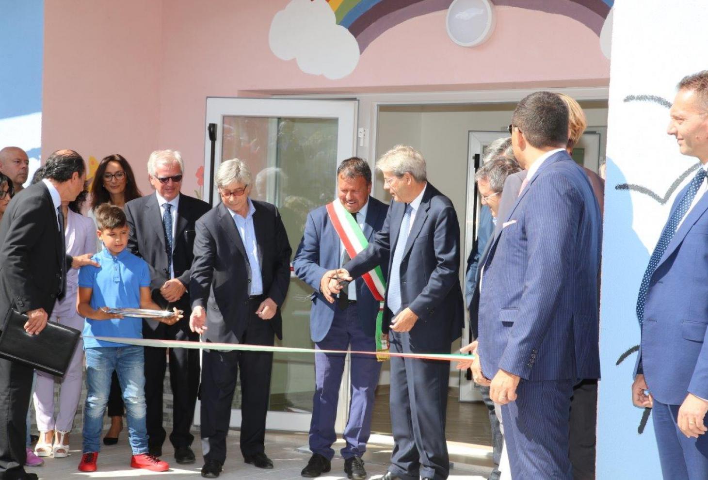 Inaugurazione scuola per l'infanzia a Capitignano