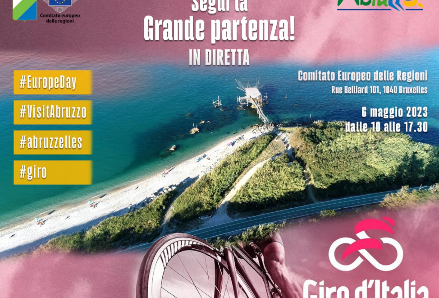 L'Abruzzo alla “giornata porte aperte” con la Grande Partenza del Giro d'Italia