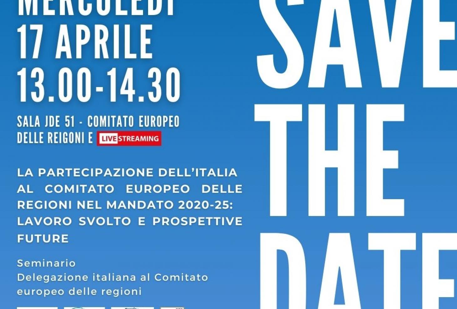 La partecipazione dell’Italia al Comitato europeo delle regioni nel mandato 2020/25