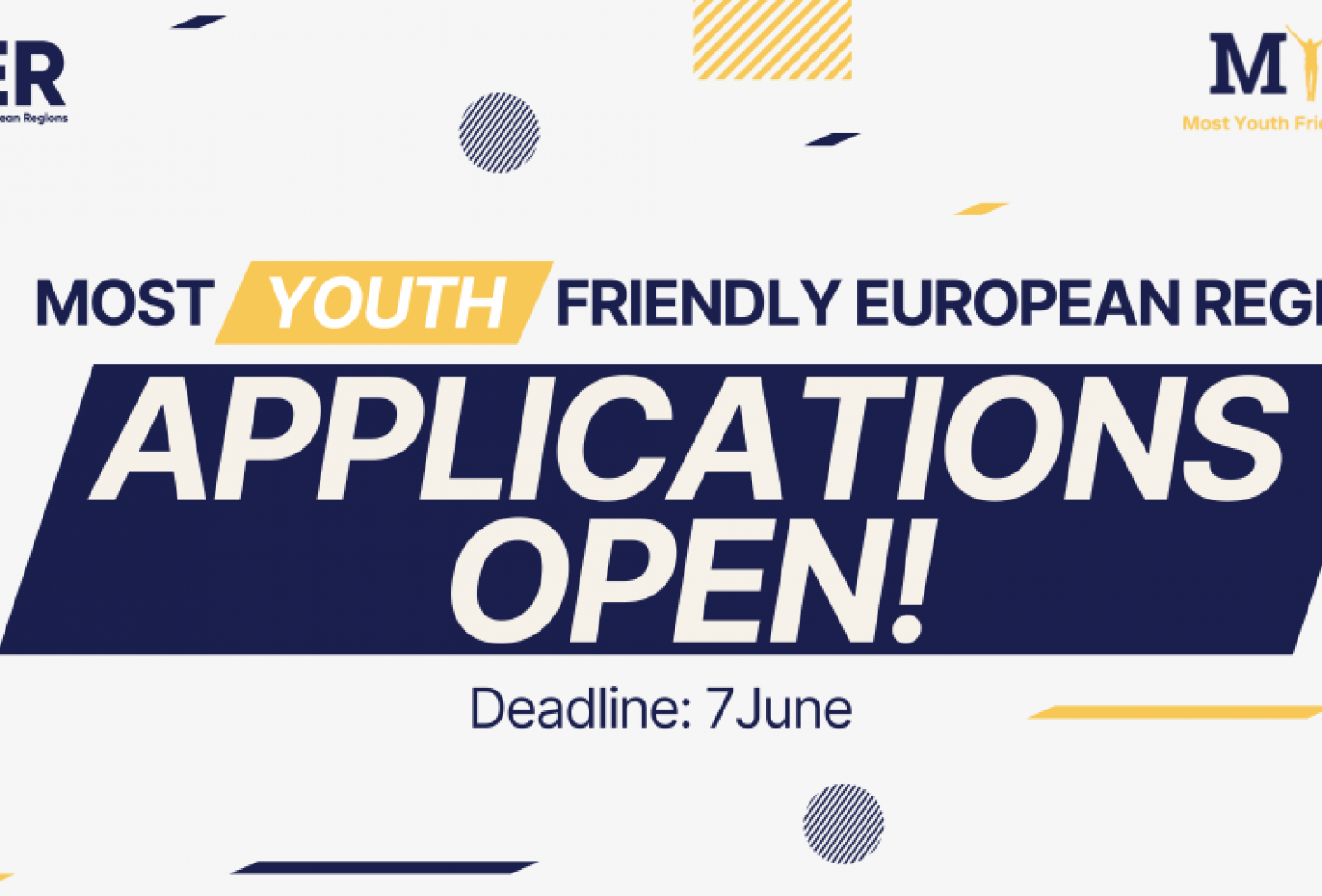 Al via il MYFER Award: Candidature per la regione europea più a misura di giovani