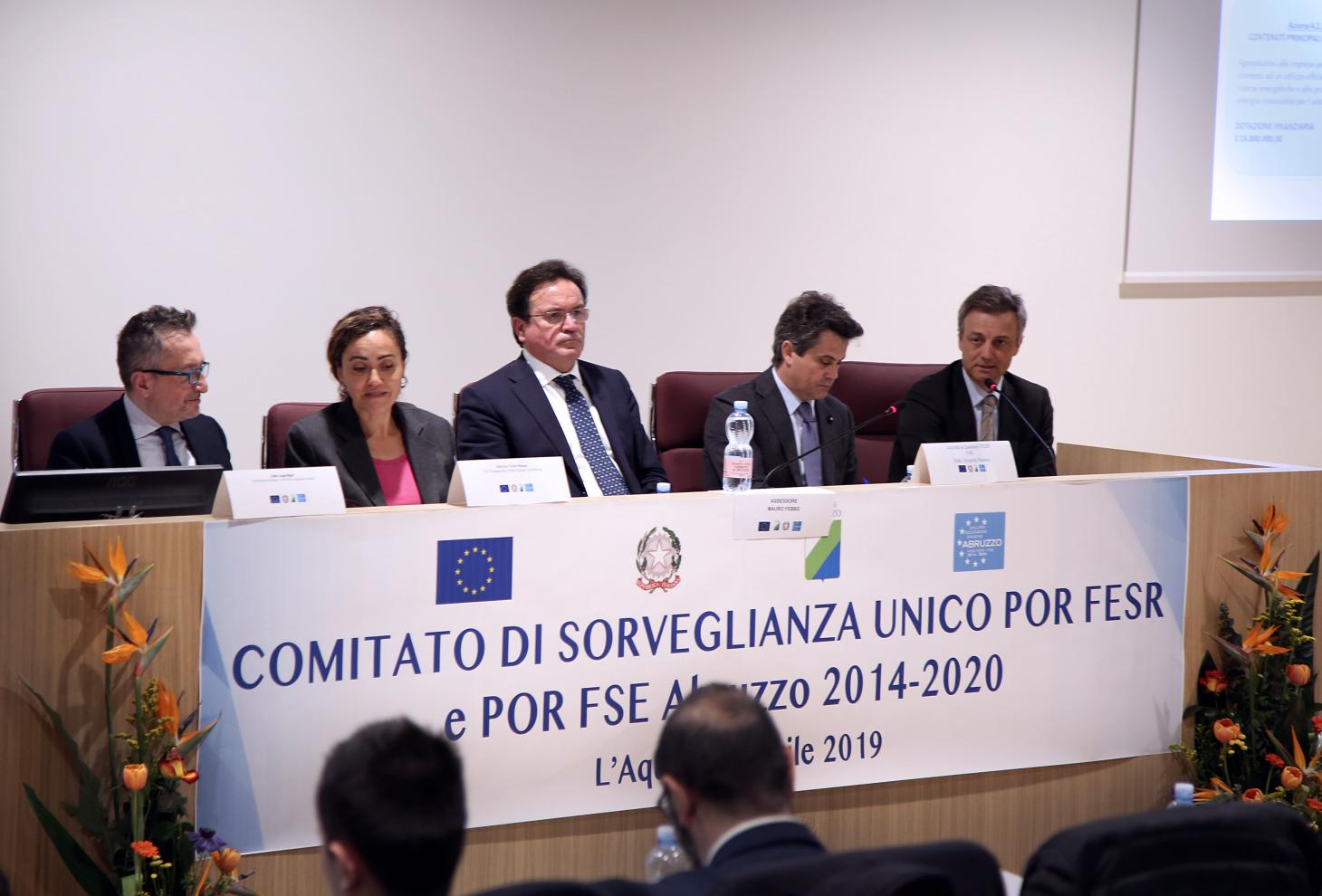 La riunione del Comitato di sorveglianza sui Fondi europei all'Aquila 