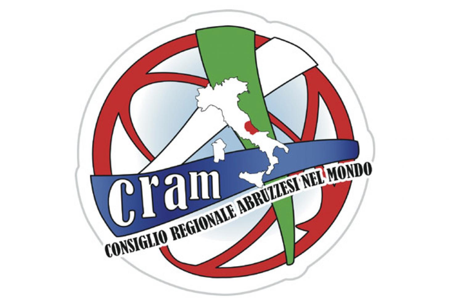 Il logo del Cram - Consiglio regionale degli abruzzesi nel mondo 