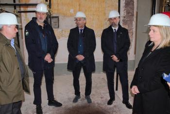 Ricorrenza terremoto: Marsilio verifica stato dei lavori nei palazzi storici 