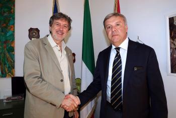 Istituzioni: Marsilio incontra Carlo Solimene, il nuovo questore di Pescara