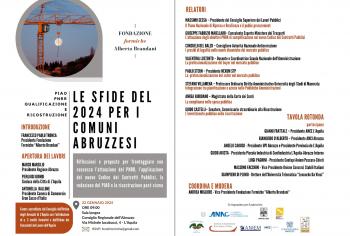 PNRR, PIAO e Ricostruzione: lunedì un evento a L'Aquila sulle sfide del 2024 per i Comuni abruzzesi