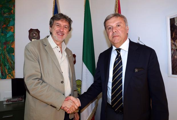 Istituzioni: Marsilio incontra Carlo Solimene, il nuovo questore di Pescara